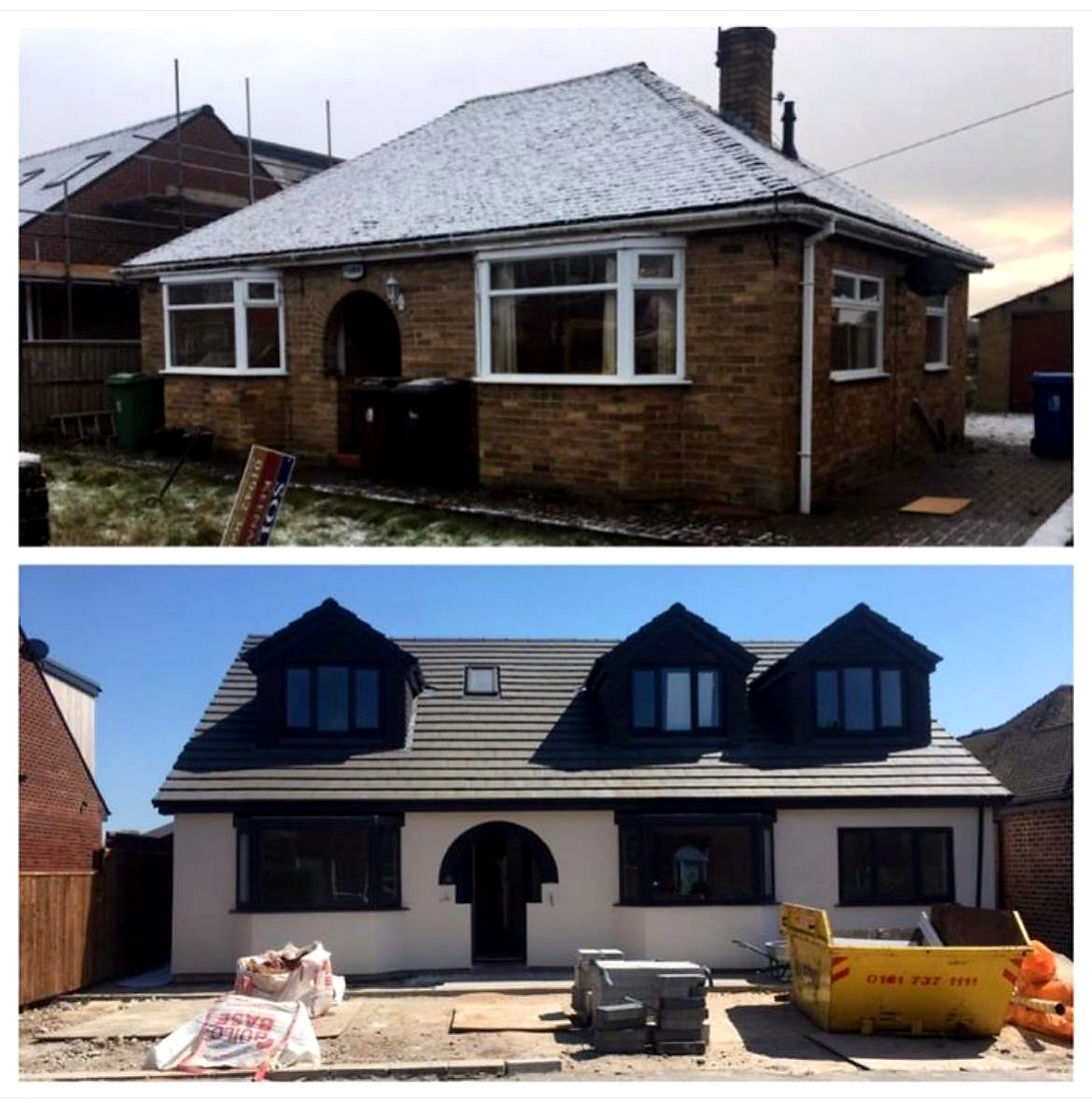 Front elevation works by RBS Builders