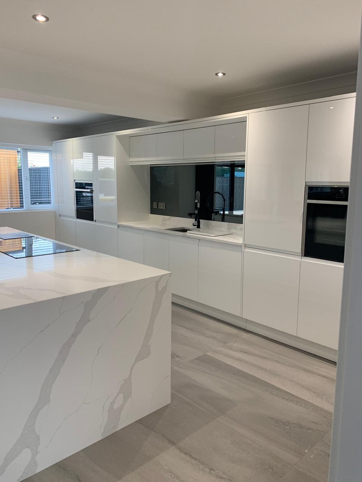 Finished modern kitchen renovation